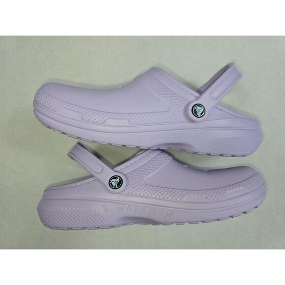 Crocs Lavender Faux Fur Lined Clogs M9/W11 Slip-On Shoes For Men & Women - Picture 5 of 7